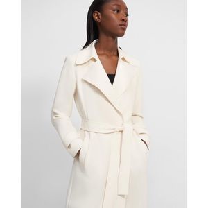 NWT Theory Trench Coat in Crepe